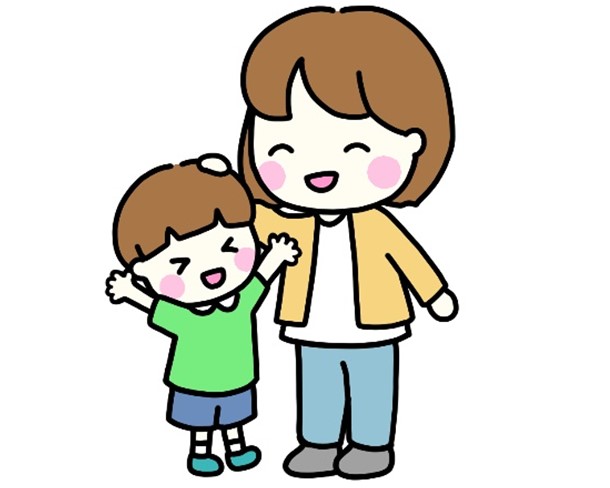 親子　褒める