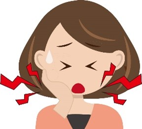 影響　歯や顎への負担増加