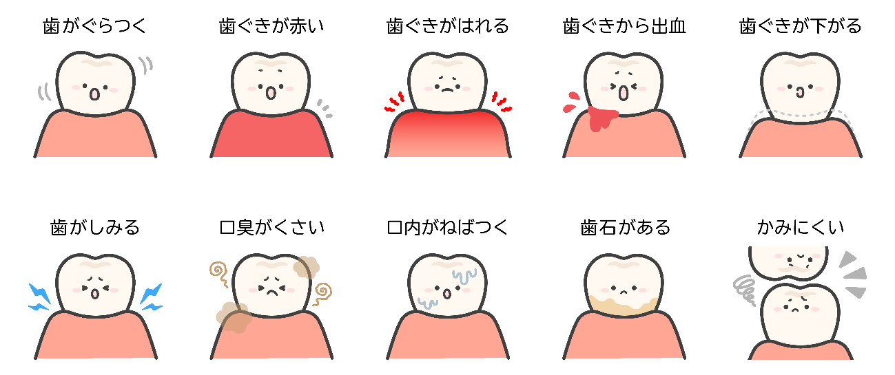 歯周病　症状　歯槽膿漏